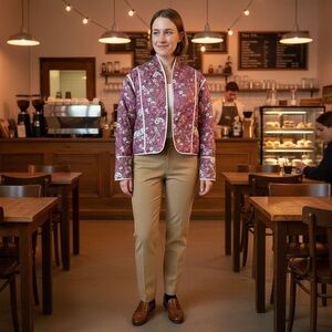 Simply Southern Reversible Quilted Floral Jacket – NWT size small